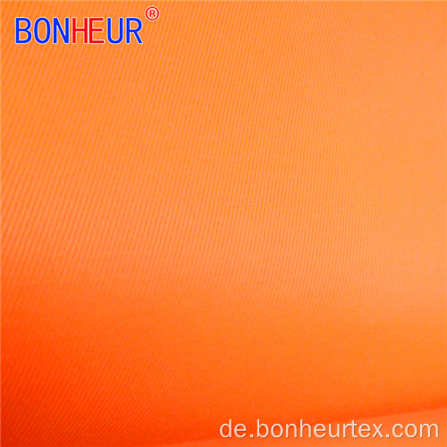 Fluoreszierendes gelbes CVC-Twill-Gewebe aus Poly / Baumwolle